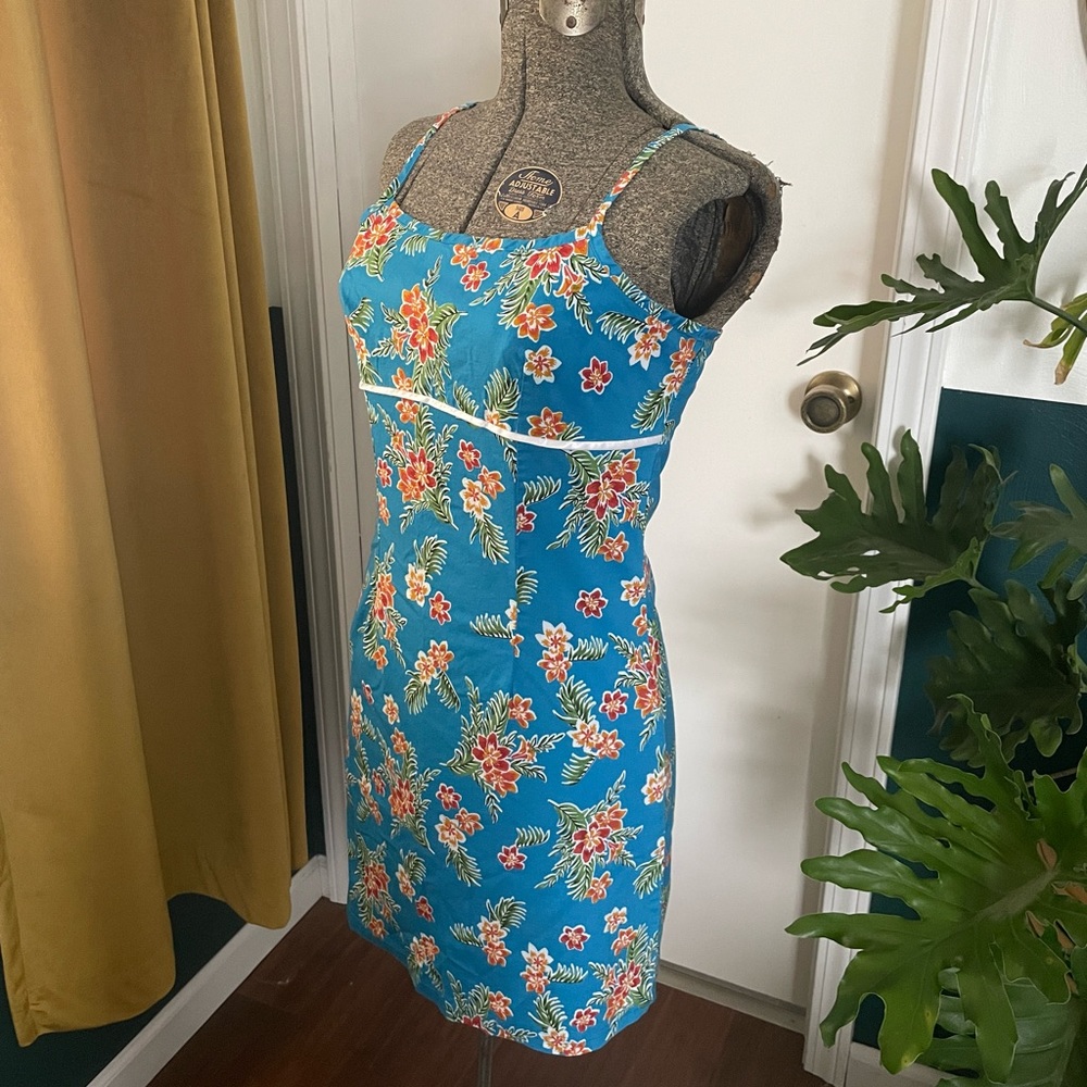 Vintage Y2K Rave City Tropical Dress - XS - S